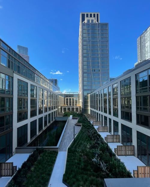 view of the west tower, Malt Drive