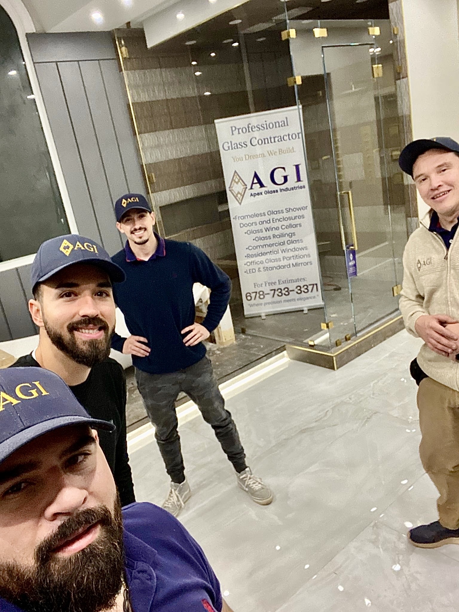 Apex Glass Industries team at work