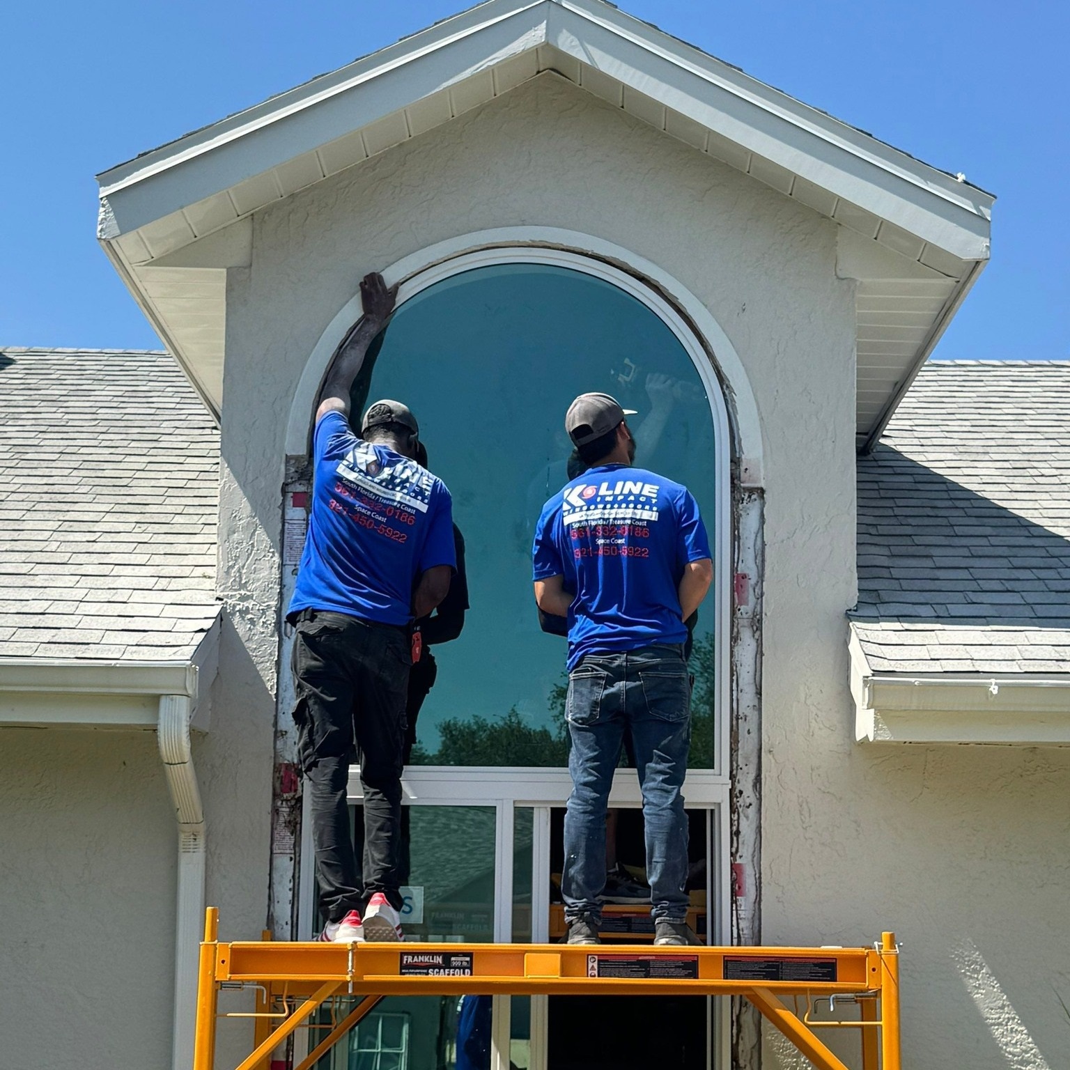 K Line Impact Window & Doors team at work