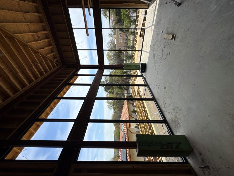 framed corner window wall