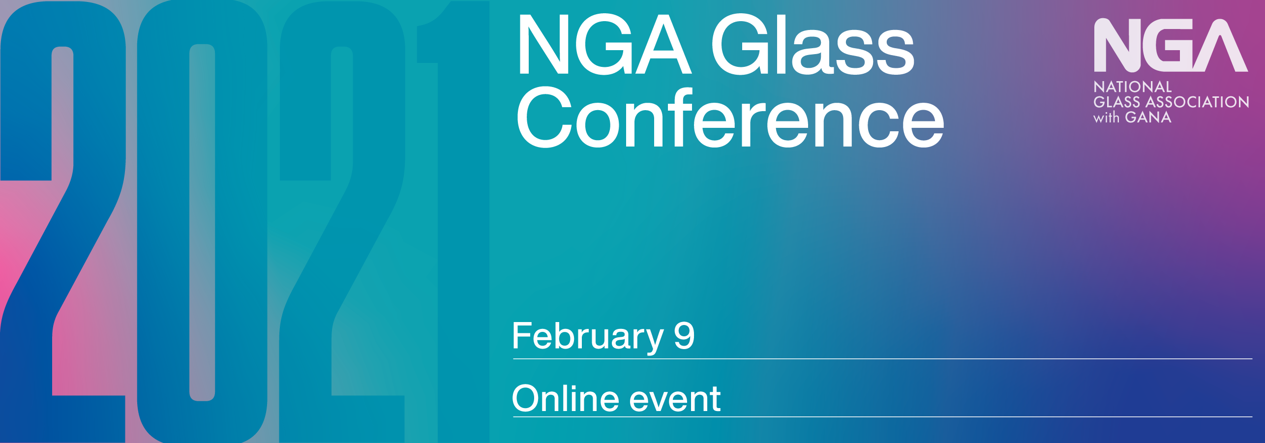 NGA glass conference, February 9, online